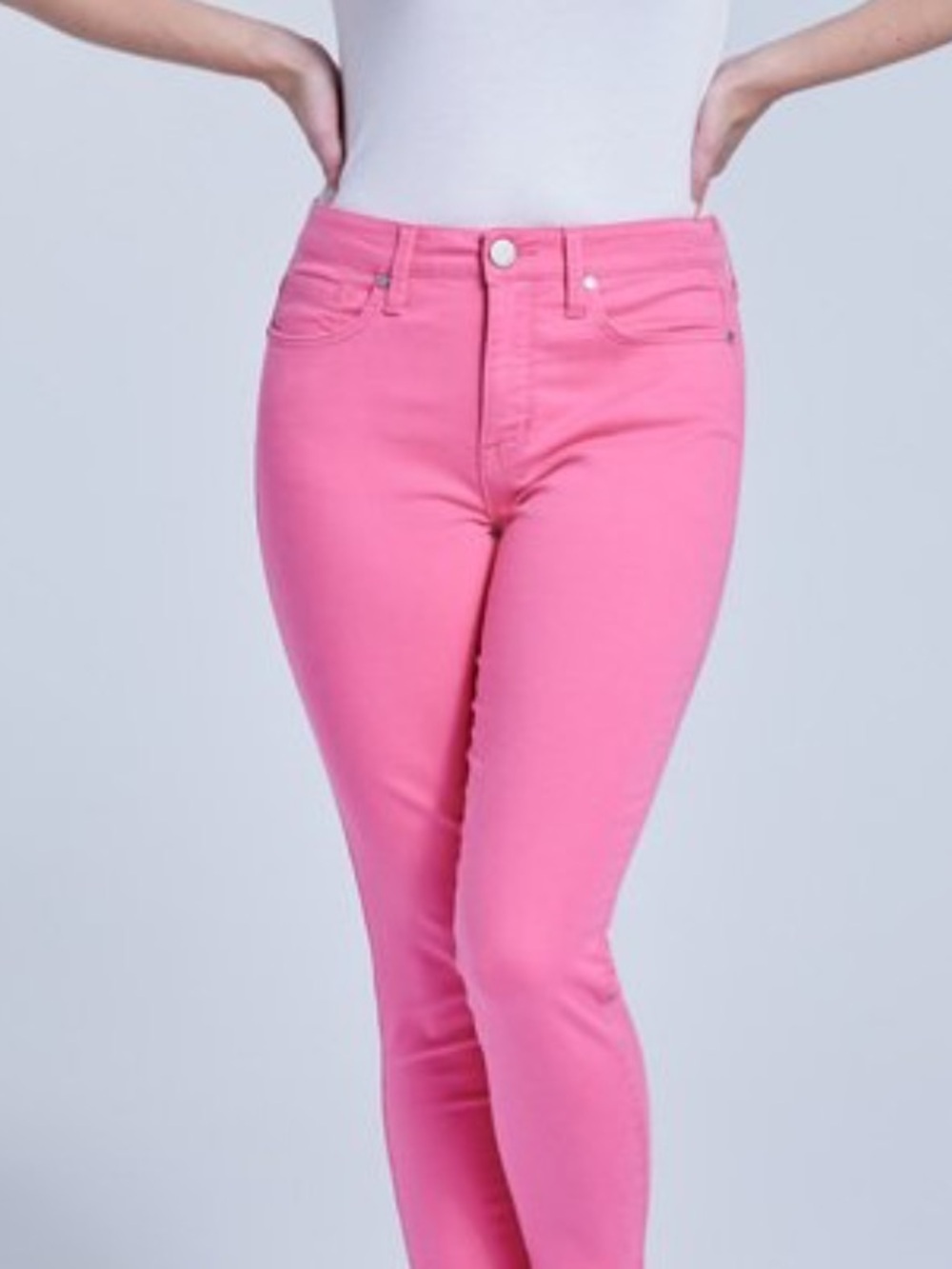 NWT- Seven7 Pink high-rise STRAIGHT Jeans - Picture 8 of 8